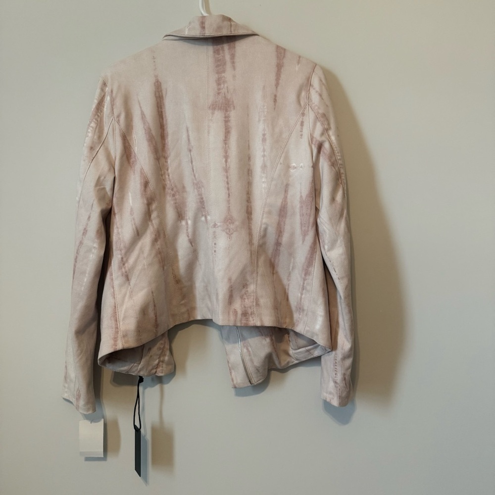 BNWT Blank NYC 70s Bohemian Hippie Style Soft Suede Blush Pink Women’s Jacket - Picture 3 of 11